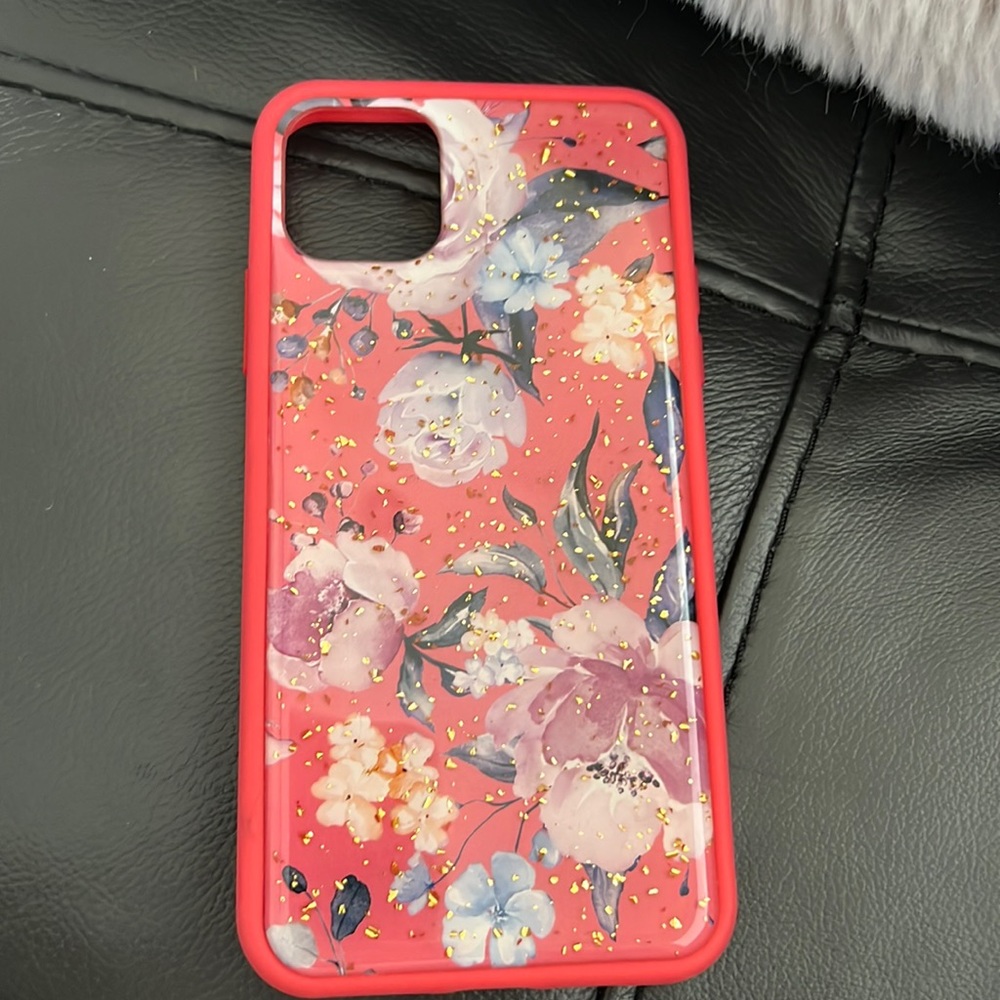 pretty pink floral 11 pro max case